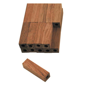 Mini E-Z Pen Blanks 20 Pack Rosewood 9/16" x 9/16" x 2-1/32"