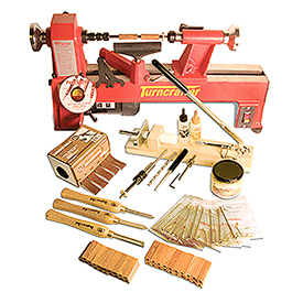 Super Pen Making Starter Set with Turncrafter Pro 1/2HP Variable Speed Midi Lathe