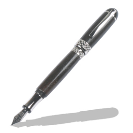 Apollo Infinity&trade; Rhodium Fountain Pen Kit