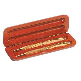 Narrow Two Pen Rosewood Gift Box