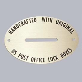 Oval Brass Coin Slot Plate