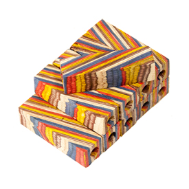 Color Grain 10 Pack Festival 9/16" x 9/16" x 2-1/32" Mini Pen Blanks