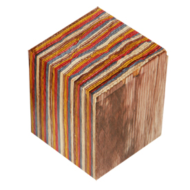 Color Grain Festival 2" x 2" x 2-3/8" Bottle Stopper Blank
