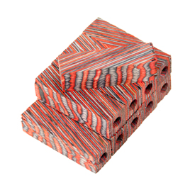 Color Grain 10 Pack Night Fire 9/16" x 9/16" x 2-1/32" Mini Pen Blanks