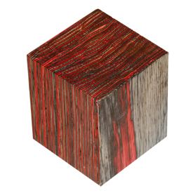 Color Grain Night Fire 2" x 2" x 2-3/8" Bottle Stopper Blank