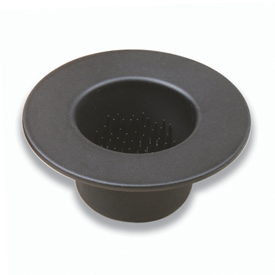 Ikebana Kenzans Black Flower Pot with 3