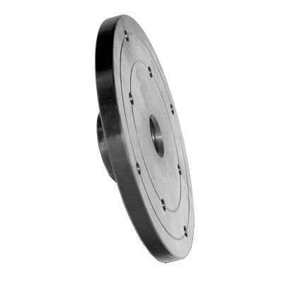 6" Steel Lathe Faceplate: 1" x 8 tpi