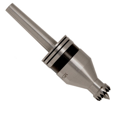 Super Drive Revolving Tailstock Center: #1MT - 1/2" dia