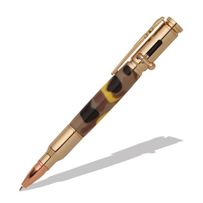 30 Caliber Bolt Action 24kt Gold Bullet Cartridge Pen Kit