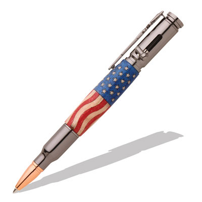 30 Caliber Bolt Action Gun Metal Bullet Cartridge Pen Kit