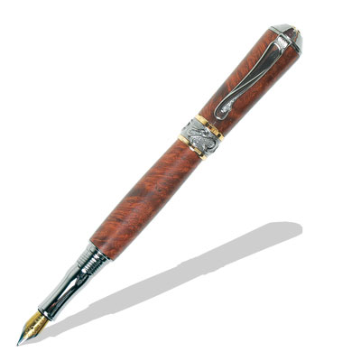 Broadwell Nouveau Sceptre Black TN & 22kt Gold Fountain Pen Kit