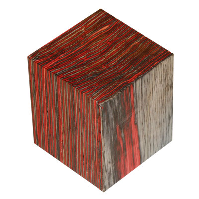 Color Grain Night Fire 2" x 2" x 2-3/8" Bottle Stopper Blank