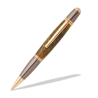 Gatsby 24kt Gold & Gun Metal Twist Pen Kit