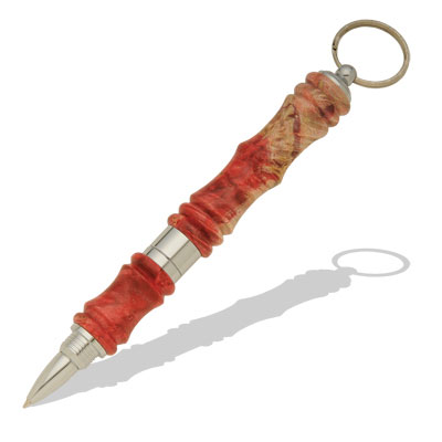 Four Function Security Key Chain Kit with Secret Compartment in Chrome