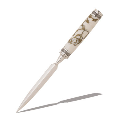 Majestic Black T/N & Rhodium Letter Opener