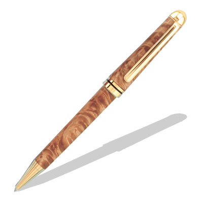 Funline Designer Satin Gold Twist Pen Kit