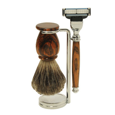 Standard Shaving Starter Set with Cocobolo Blanks