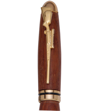 Hunter's Rifle Clip in 24kt Gold for Designer Pen Kits