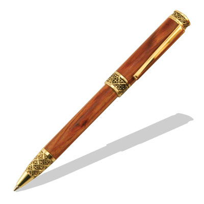 Sculptured 24kt Gold Twist Pen Kit