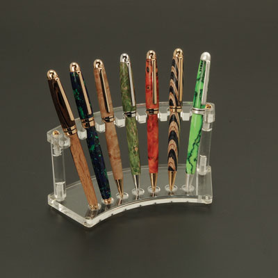 7 Pen Premium Acrylic Pen Display Stand