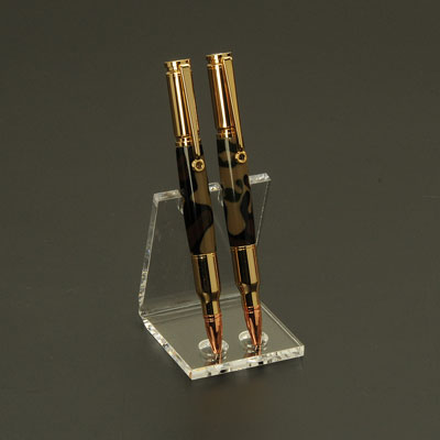 2 Pen Economy Acrylic Pen Display Stand