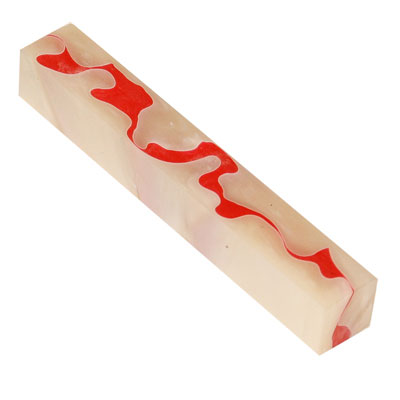 Aquabright Red & White Swirl 3/4" x 3/4" x 5" Pen Plank