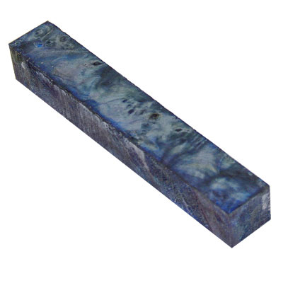 Stabilized Buckeye Burl, Blue 3/4" x 3/4" x 5"
