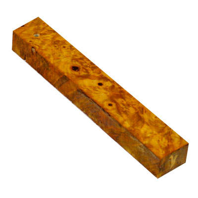 Stabilized Buckeye Burl, Yellow 3/4" x 3/4" x 5"