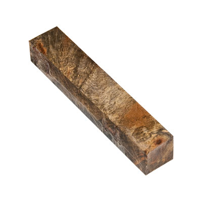 Stabilized Clear Buckeye Burl 3/4" x 3/4" x 5" Pen Blank