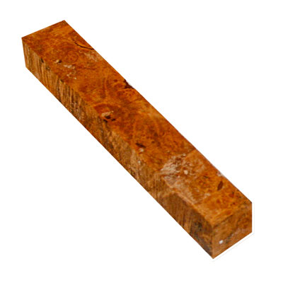 Stabilized Clear Maple Burl 7/8" x 7/8" x 5" Jumbo Pen Blank