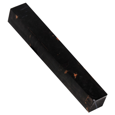Stabilized Grey/Black Maple Burl 3/4" x 3/4" x 5" Pen Blank