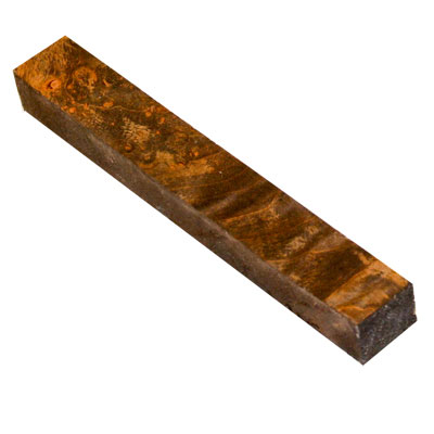 Stabilized Grey/Black Maple Burl 7/8" x 7/8" x 5" Jumbo Pen Blank
