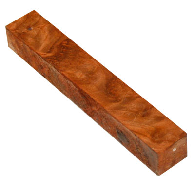 Stabilized Redwood Burl 3/4" x 3/4" x 5" Pen Blank