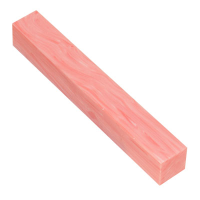 3/4 x 3/4 x 5-1/2" PINK QUARTZ  Pen Blank