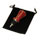 Drawstring Black Felt Pouch