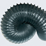 Black Flexible Dust Collection Hose - 8ft of 4" I.D Hose