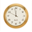 1-7/16 Mini Clock - White face Arabic Numerals