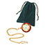 Drawstring Green Felt Pouch