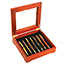 7 Pen Rosewood Display Box with Black Foam Insert