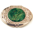 Pewter Finish Mini Compact Oval Mirror