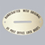 Oval Brass Coin Slot Plate