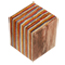 Color Grain Festival 2" x 2" x 2-3/8" Bottle Stopper Blank