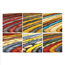 Color Grain 6 Pack Assorted 5/8" x 5/8" x 5" Maxi Pen Blanks