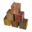 Color Grain 6 Pack Assorted 2" x 2" x 2-3/8" Bottle Stopper Blanks