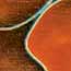 Lava Bright Classic 2 Orange with Black Swirl 5/8" x 5/8" x 5" Pen Blank