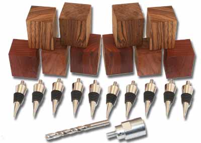 Bottle Stopper Starter Set-w/3/4" x 16tpi chuck