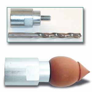 Bottle Stopper Lathe Chuck w/ Drill Bit  1"x8tpi