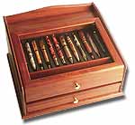 Rosewood Pen Case (displays 36 pens)