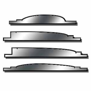 Fishing Lure Templates (set of 4)