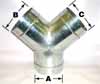 Wye  --  4" x 4" x 4,